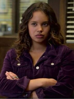 RARE Missguided Fuax Suede Velvet Denim Purple Jacket Size Medium 13 Reasons Why